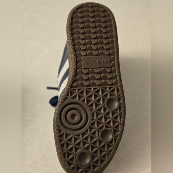 Adidas Women's Navy and White Samba Sneakers Sz 8.5 - Picture 4 of 8